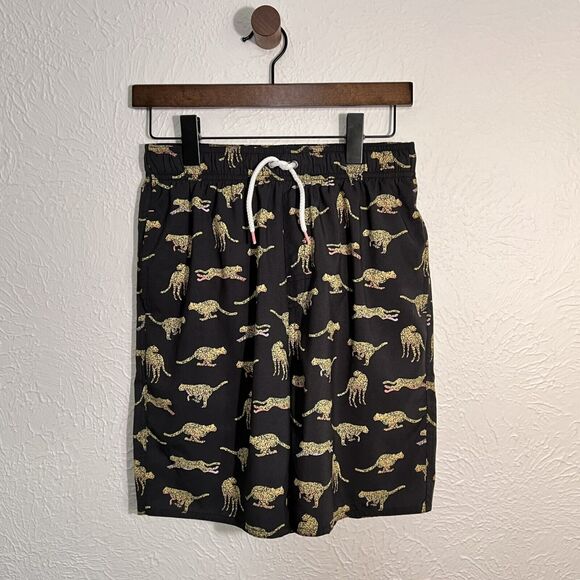 First Wave Running Cheetahs Boys Size 18/20 Mesh Lined Swim Trunks - Picture 1 of 10